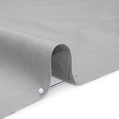 Cotton Oxford Shirting - Gray and White Tiny Checks - Deadstock
