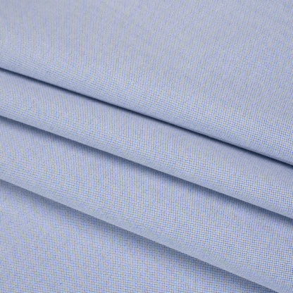 Cotton Oxford Shirting - Nautical Blue and White - Deadstock