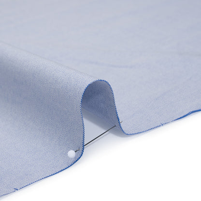 Cotton Oxford Shirting - Nautical Blue and White - Deadstock