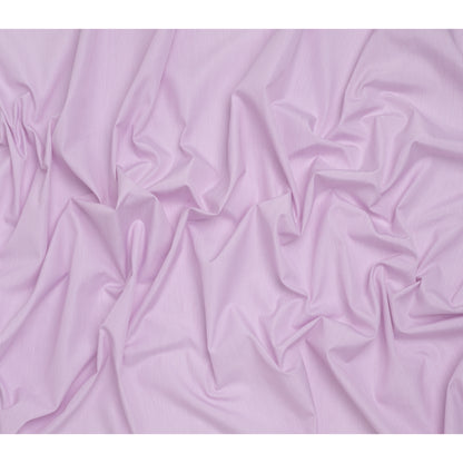 Cotton Poplin Shirting - White and Purple Pinstripes - Deadstock