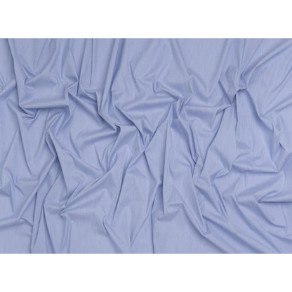 Cotton Shirting - Marine Blue and White Stripes - Deadstock