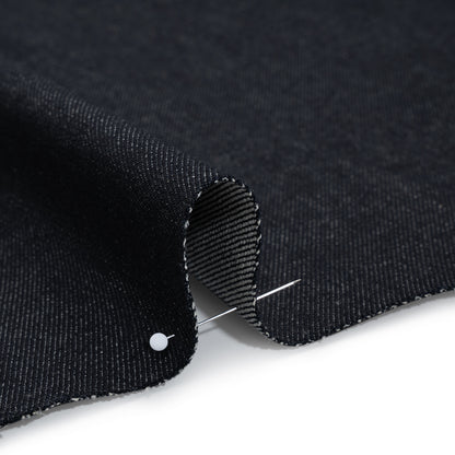 Slight Stretch Heavy Cotton Denim Twill - Dark Indigo - Deadstock Detail