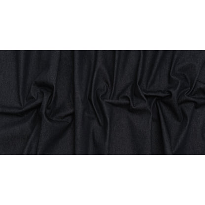 Slight Stretch Heavy Cotton Denim Twill - Dark Indigo - Deadstock - Full