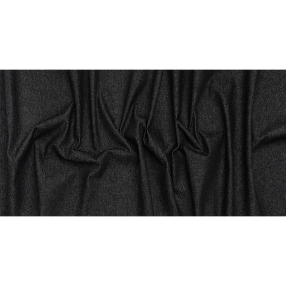 Preshrunk Heavyweight Cotton Denim Made in Italy - Dark Indigo - Deadstock - Full