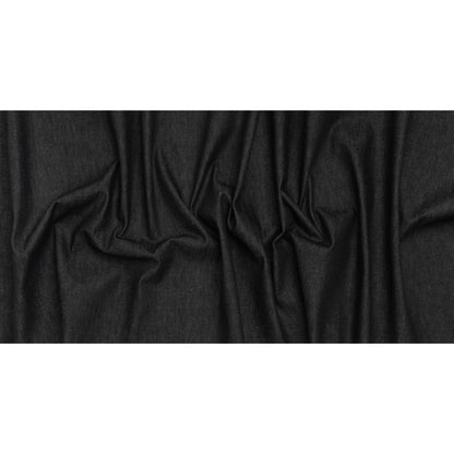 Preshrunk Heavyweight Cotton Denim Made in Italy - Dark Indigo - Deadstock - Full