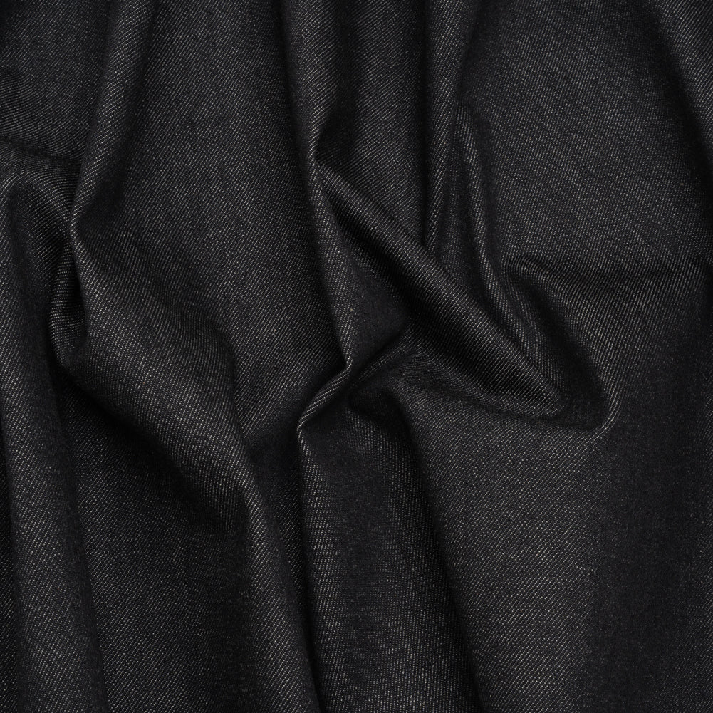 Preshrunk Heavyweight Cotton Denim Made in Italy - Dark Indigo - Deadstock