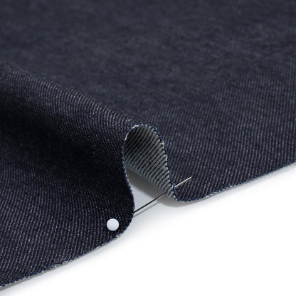 Medium Weight Cotton Denim Made in Italy - Blue - Deadstock Detail