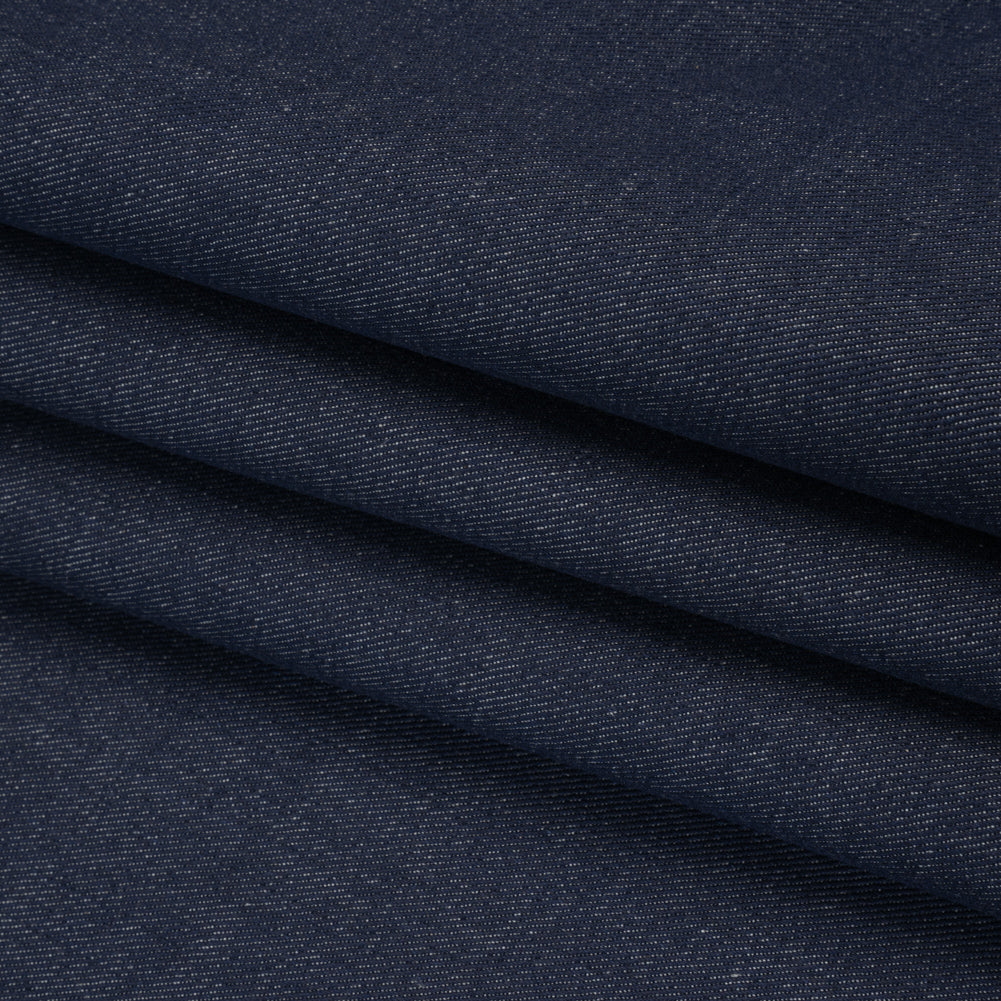 Structured Heavy Cotton Denim - Blue - Deadstock Folded