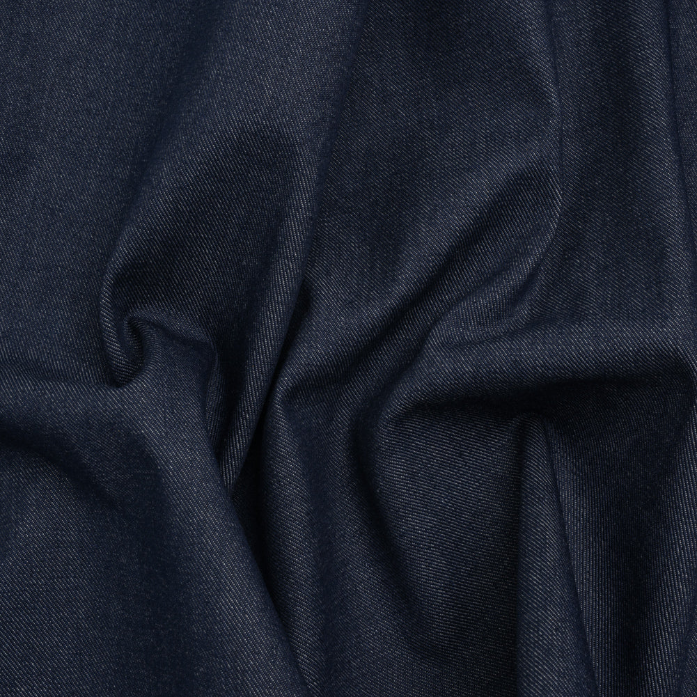 Structured Heavy Cotton Denim - Blue - Deadstock