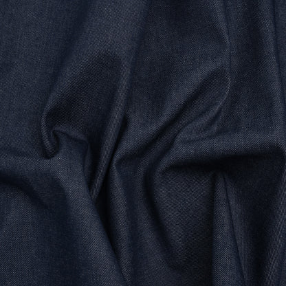 Structured Heavy Cotton Denim - Blue - Deadstock