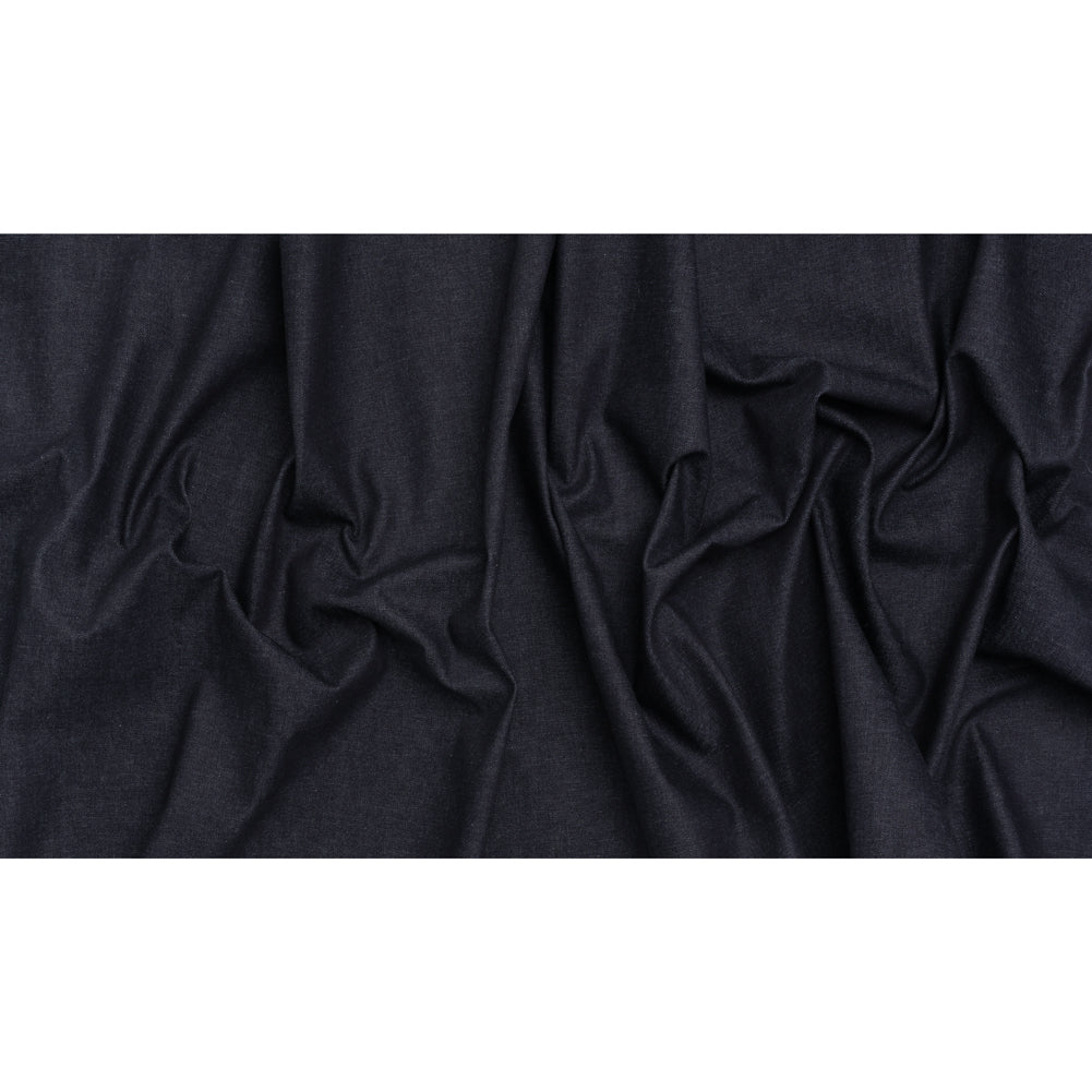 Medium Weight Cotton Denim Twill - Dark Indigo - Deadstock - Full