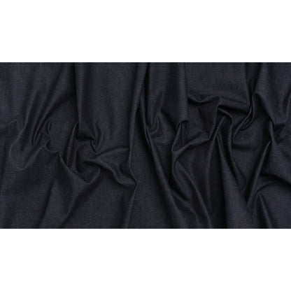 Medium Weight Cotton Denim Twill - Dark Indigo - Deadstock - Full
