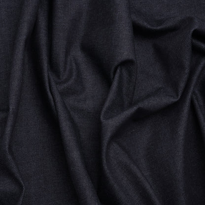 Medium Weight Cotton Denim Twill - Dark Indigo - Deadstock