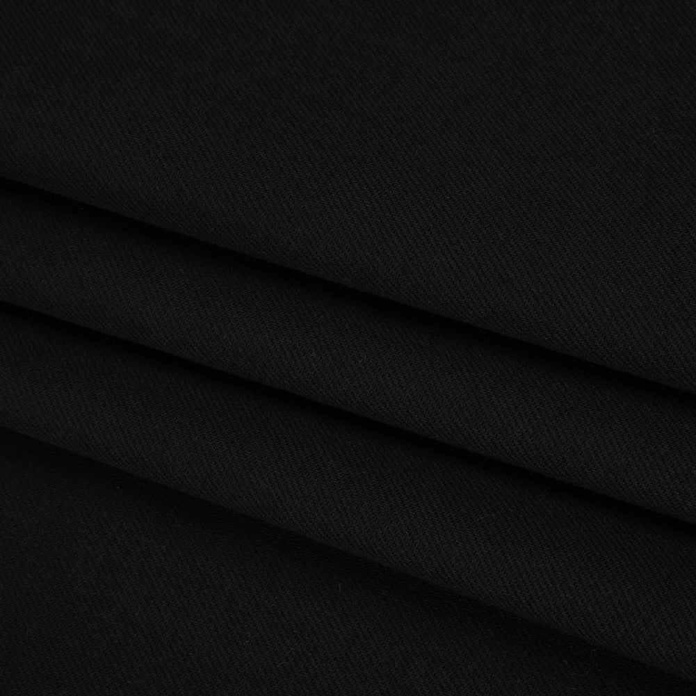 Stretch Cotton Denim - Black - Deadstock Folded