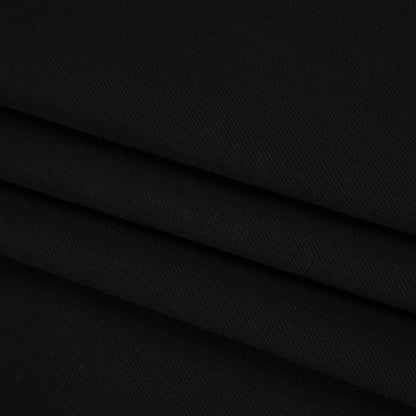 Stretch Cotton Denim - Black - Deadstock Folded