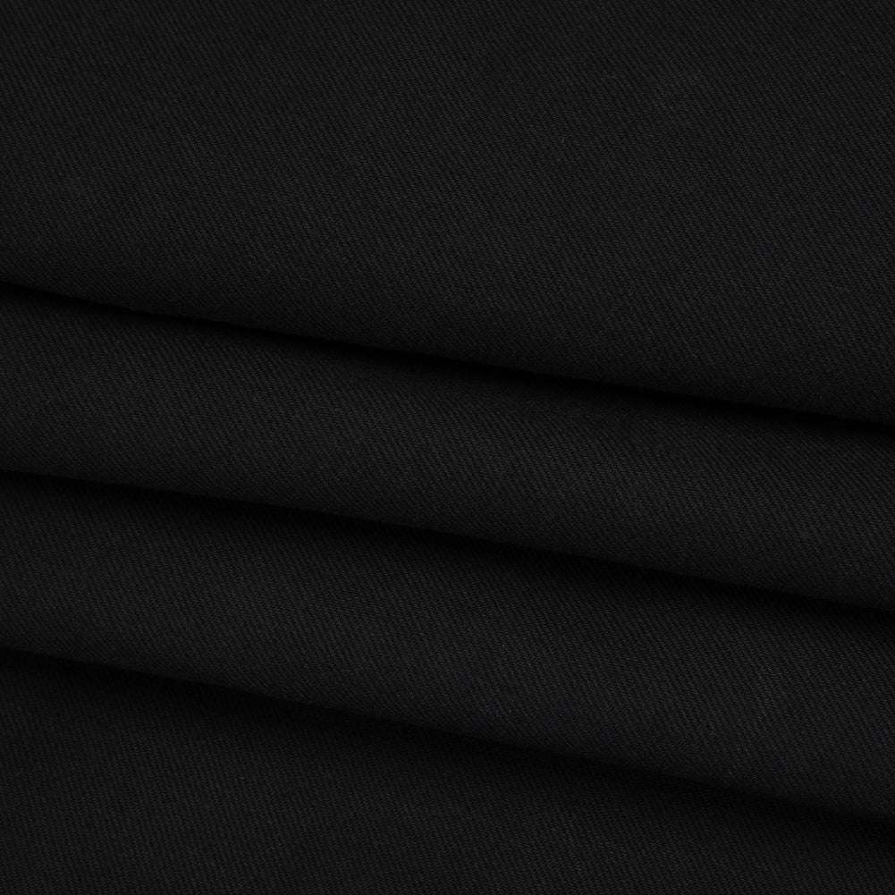 Stretch Cotton Blend Denim - Black - Deadstock Folded
