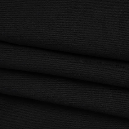 Stretch Cotton Blend Denim - Black - Deadstock Folded