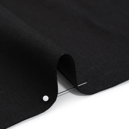 Stretch Cotton Blend Denim - Black - Deadstock Detail
