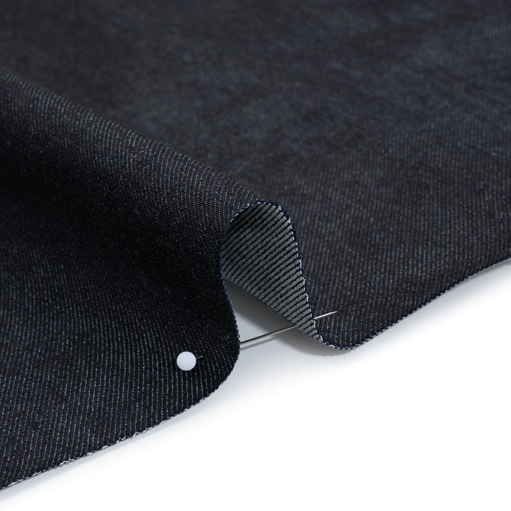 Stretch Cotton Blend Denim - Indigo - Deadstock Detail