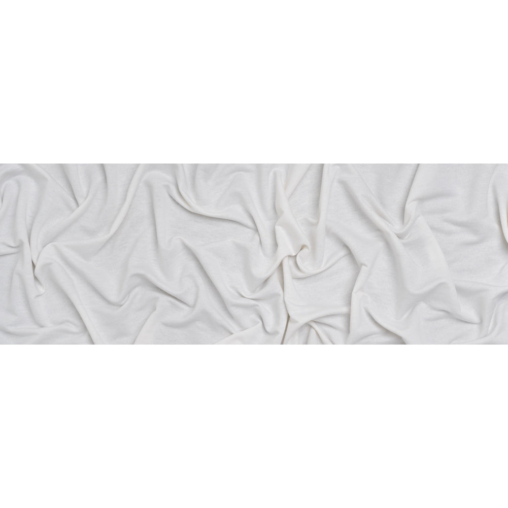 Cotton and Rayon French Terry - Cream - Deadstock