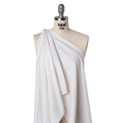 Cotton and Rayon French Terry - Cream - Deadstock