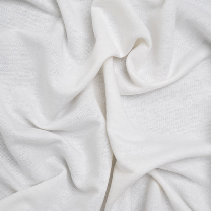 Cotton and Rayon French Terry - Cream - Deadstock