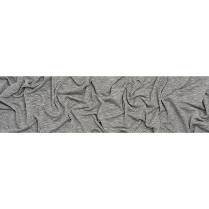 Cotton and Polyester French Terry - Heathered Gray - Deadstock