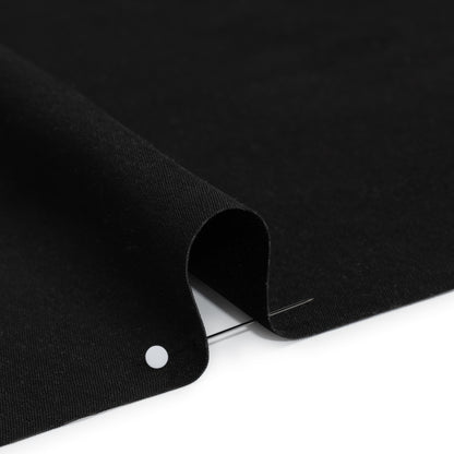 Polyester Peachskin - Black - Deadstock