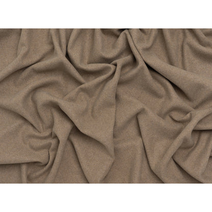 Recycled Brushed Wool Blend Twill Coating - Walnut Brown - Made in Italy - Maeve Collection - Full