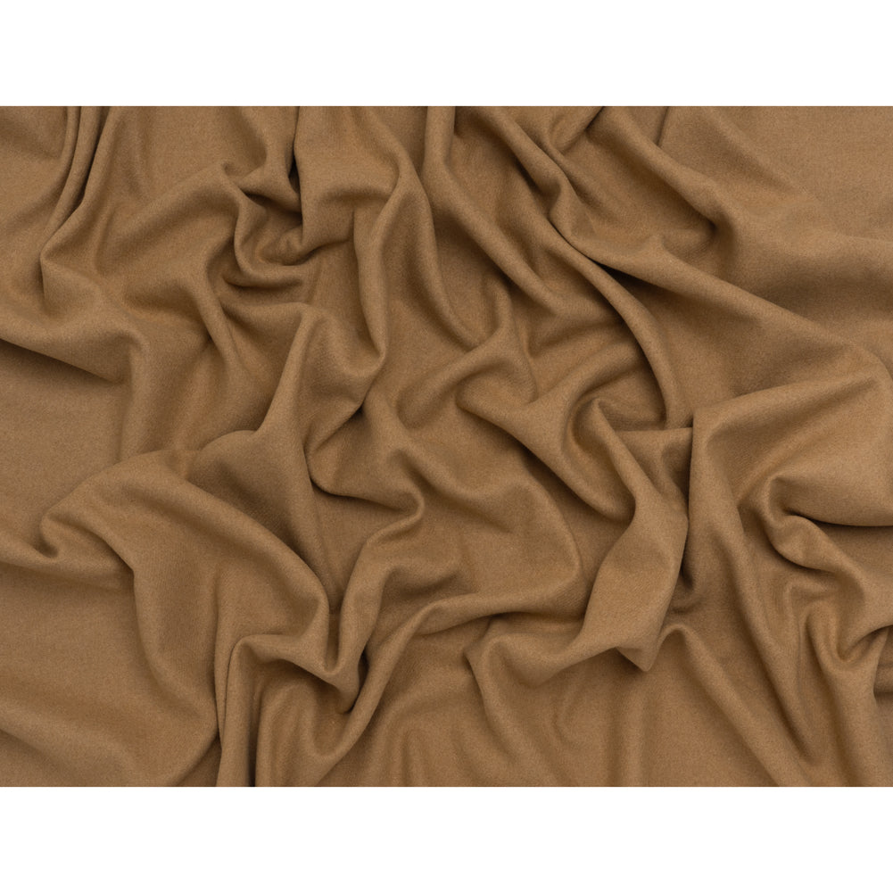 Recycled Brushed Wool Blend Twill Coating - Desert Beige - Made in Italy - Maeve Collection - Full