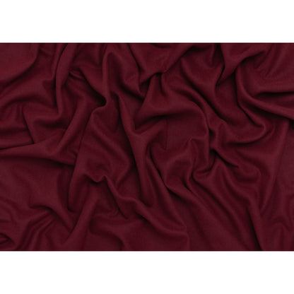 Recycled Brushed Wool Blend Twill Coating - Wine Red - Made in Italy - Maeve Collection - Full