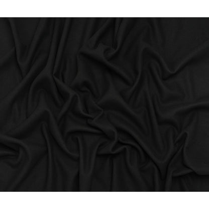 Recycled Brushed Wool Blend Twill Coating - Black - Made in Italy - Maeve Collection - Full