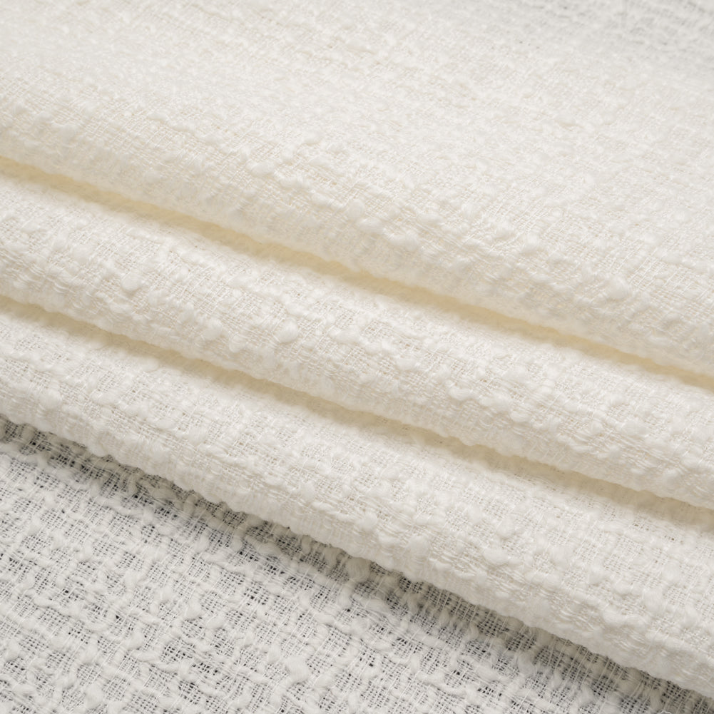 Wool Blend Boucle Made in Italy - Off White