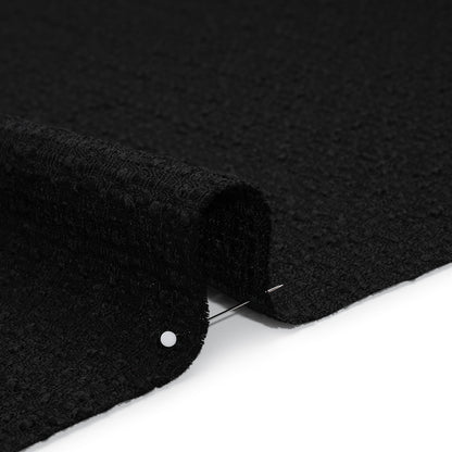 Wool Blend Boucle Made in Italy - Black Detail