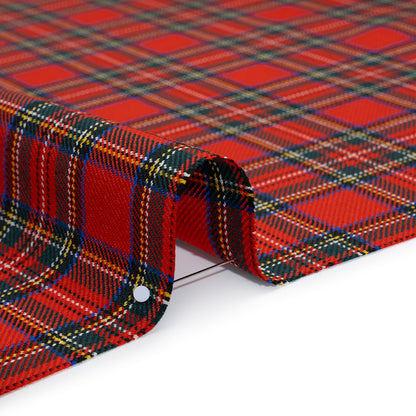 Virgin Wool Twill Made in Italy - Red, Green and Yellow Plaid