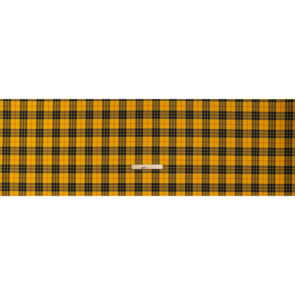 Virgin Wool Twill Made in Italy - Yellow, Black and Red Plaid