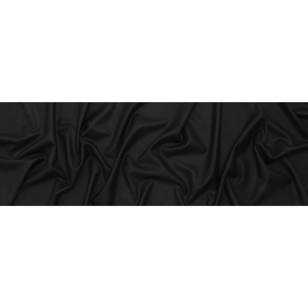 Brushed Virgin Wool Twill Made in Italy - Black