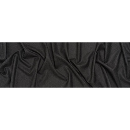 Brushed Virgin Wool Twill Made in Italy - Heathered Dark Gray