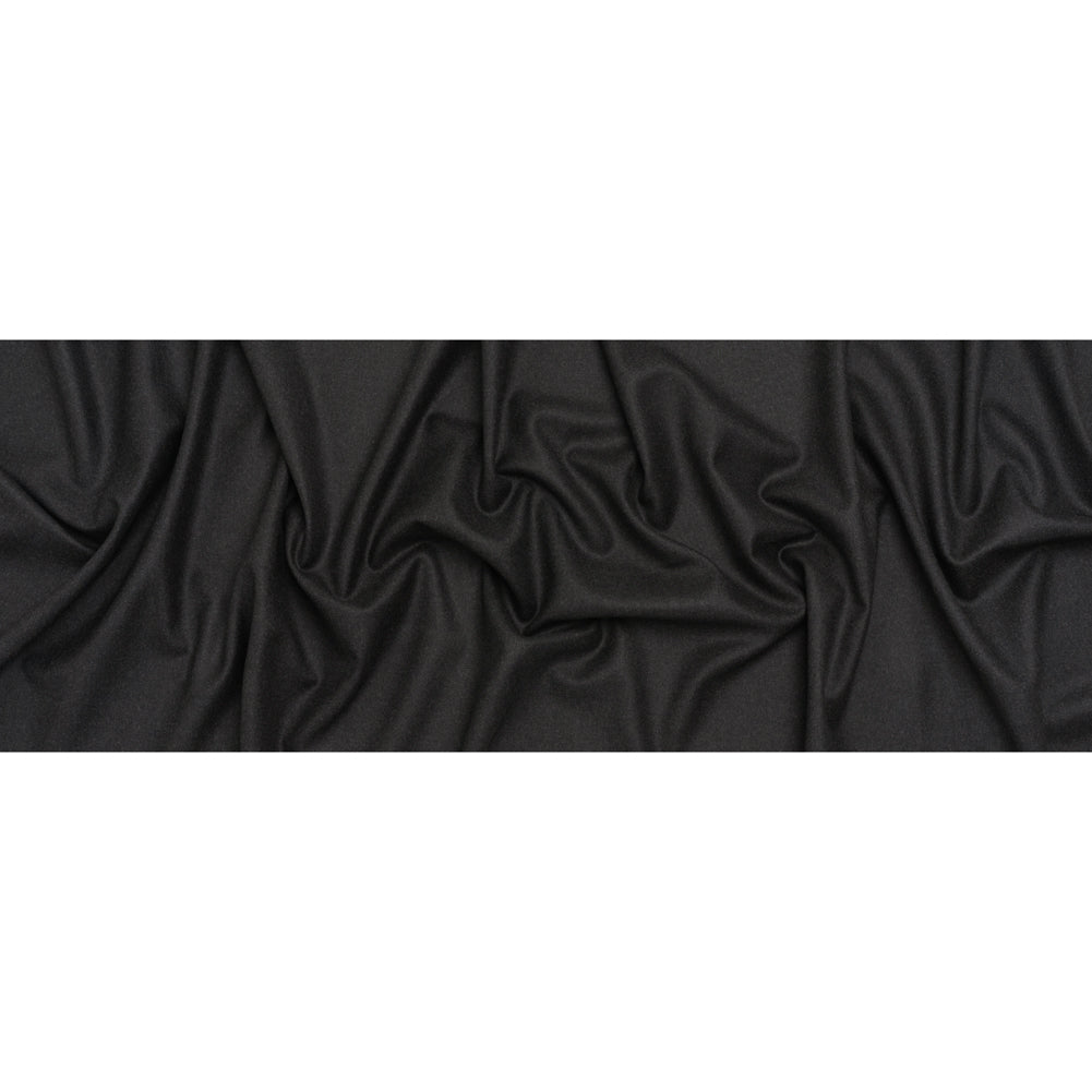 Brushed Virgin Wool Twill Made in Italy - Heathered Anthracite Gray - Full