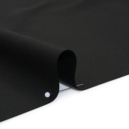 Virgin Wool Suiting Made in Italy - Black Detail
