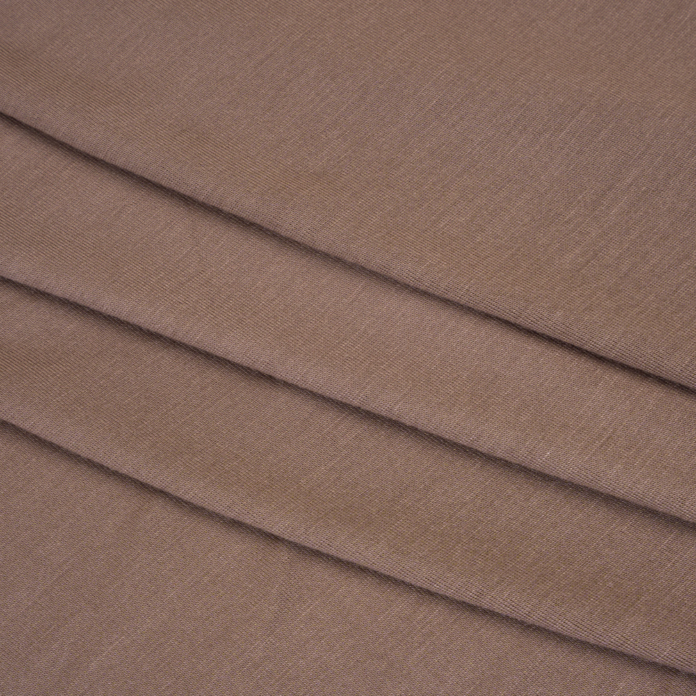 Stretch Rayon Jersey - Mocha Brown - Deadstock