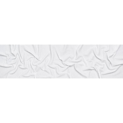 Ruched Stretch Modal and Cotton Double Knit - White - Deadstock