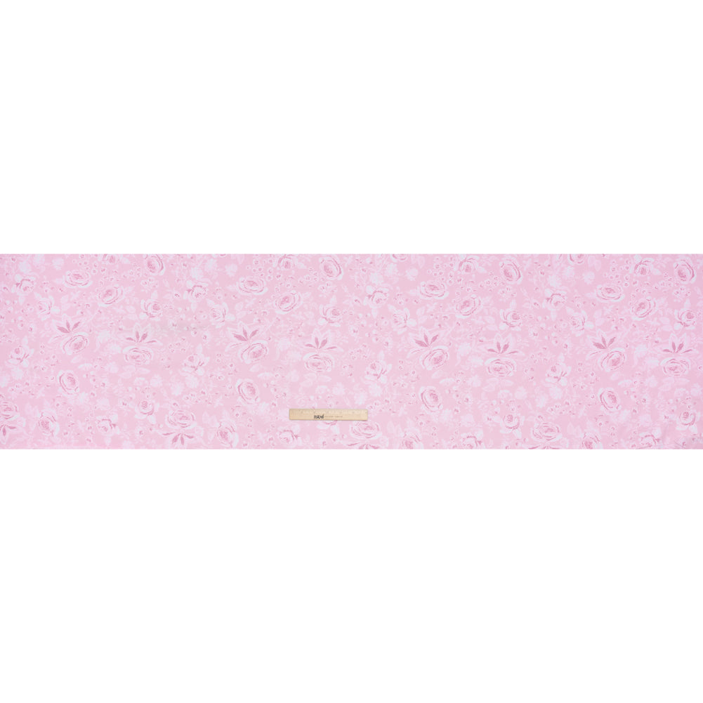 Cotton Jersey - Pink and White Floral - Deadstock