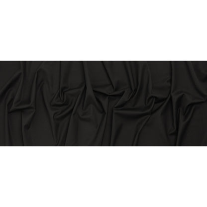 Textured Stretch Wool Suiting - Black - Deadstock
