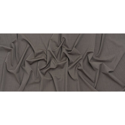 Super 120 Wool Twill Suiting - Gray Brown - Deadstock