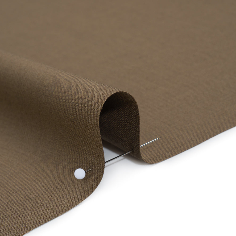 Super 110 Wool Suiting - Light Brown - Deadstock
