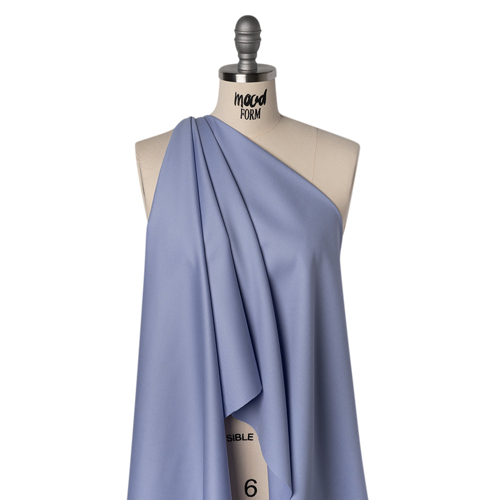 Super 100 Wool Twill Suiting - Powder Blue - Deadstock