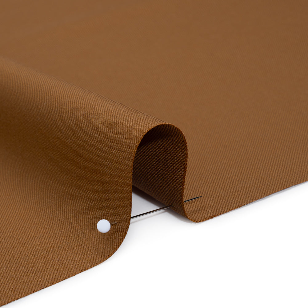 Super 120 Wool Twill Suiting - Caramel - Deadstock