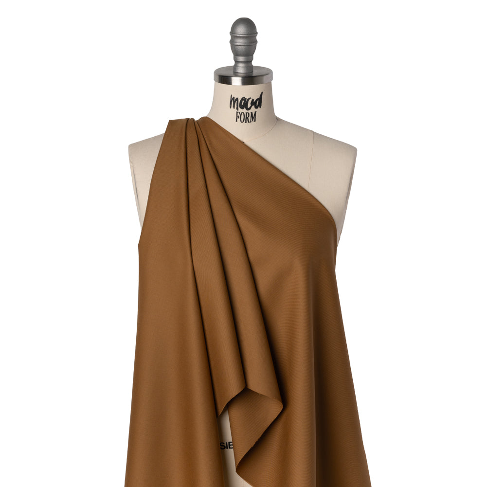 Super 120 Wool Twill Suiting - Caramel - Deadstock