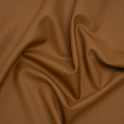 Super 120 Wool Twill Suiting - Caramel - Deadstock